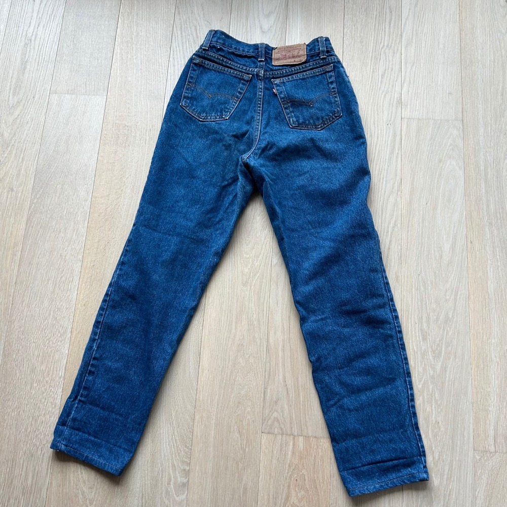 Vintage 1980s Levi's 505 Blue Jeans Women's Sz 8‎ 16505-0214 Denim USA 25x29 Zip